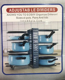 قفسه ظرف و قابلمه قابل تنظیم مدل Le Dividers