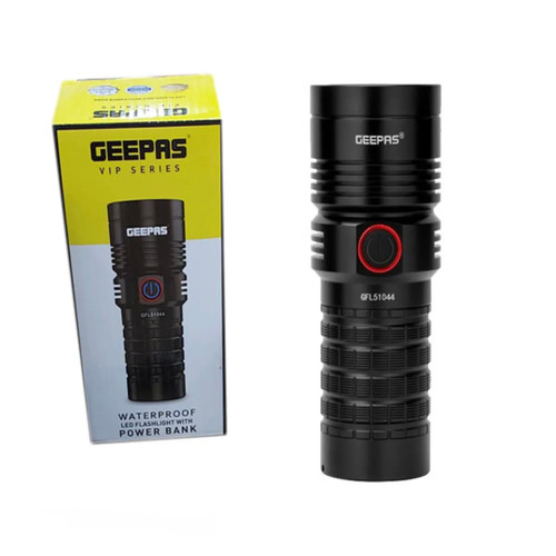 چراغقوه LED ضدآب جیپاس مدل GFL51044 همراه پاوربانک