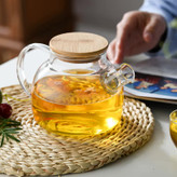 قوری پیرکس درب بامبو ۱ لیتر