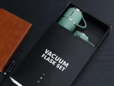فلاسک مدل 3 کاپ VACUUM گنجایش 0.5 لیتر به همراه لیوان مجموعه 3 عددی