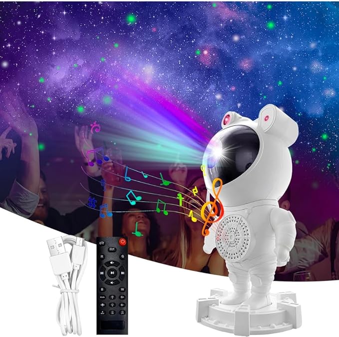 چراغ خواب پروژکتوری کهکشانی فضانورد اسپیکردار Astronaut Star Light